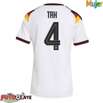 Camiseta Alemania Jonathan Tah #4 Primera Equipación para mujer Mundial 2026 manga corta